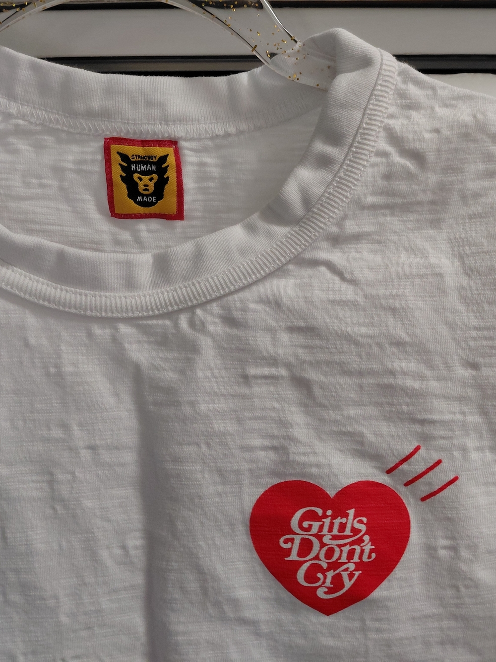Human Made White Tshirt Girls Don't Cry Made In Japan - Picture 2 of 4